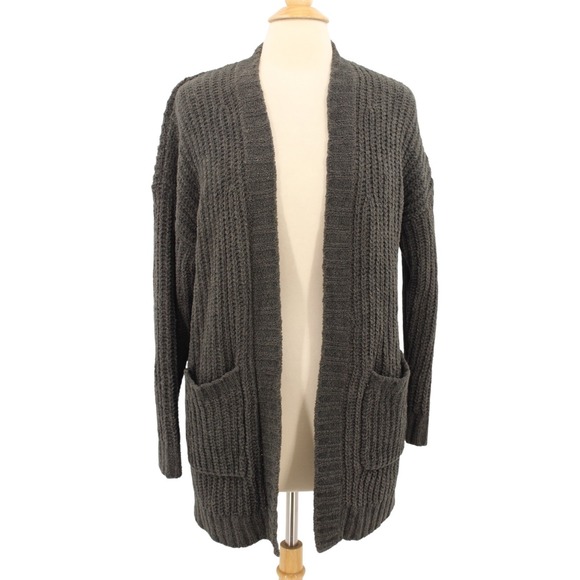 American Eagle Outfitters Sweaters - American Eagle Cardigan Sweater Womens XS / S Gray Open‎ Casual Comfy Cozy Soft